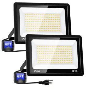 Indmird 721295637992 150w Led Flood Light Outdoor Security Lights Wall Fixtures 6500k 15000lm Ill