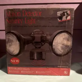 84046 Intelectron Motion Detector Security Flood Light New In Sealed Box