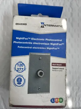 Intermatic 078275148314 Nightfox 1 000-watt Led/incandescent In-wall Electronic Photocontrol