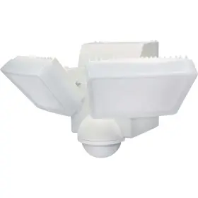 Lb-1880-wh Iq America White 800 Lm. Led Sensing Battery Operated 2-head Security Light