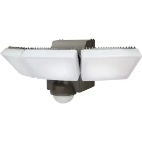 Lb-1912-bz Iq America Bronze 1200 Lm. Led Sensing Battery Operated 3-head Security Light