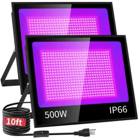 Suer-fl500w-2 Isuerfy 500w Led Black Light Ip66 Waterproof Outdoor Blacklight Flood With Plu