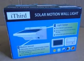 X0018k2ptb Ithird Solar Motion Wall Light Outdoor Led Powered New