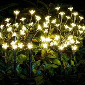 Iu0016 Iueecen Solar Garden Lights Waterproof Outdoor 4pack Warm White Cheery
