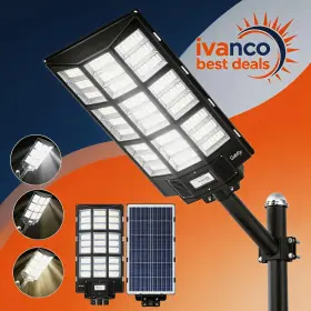 12000w Ivanco Commercial Solar Street Light Dusk To Dawn Outdoor Lamp Mega Bright