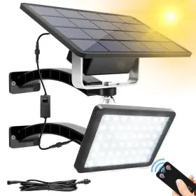 Jk220061551-vc Jackyled 1000 Lumens 48 Led Dusk To Dawn Solar Light Outdoor With Remote Cont