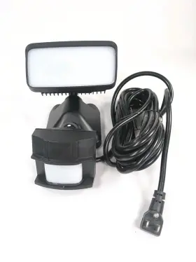 Pf0615-bl Jaguar Lighting Black Motion Activated Led Portable Plugin Security Spot Light
