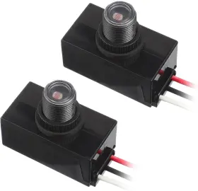 Jamher 707630869235 2 Pack Dusk To Dawn Sensor 120-277v Photoelectric Switch Photocell Light