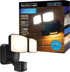 73703-s1 Jasco Products Company Llc Enbrighten Led Security Lights Motion Sensor Outdoor Light Night 2