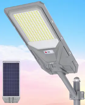 X-10000w Jaynlt Solar Street Lights 6500k Commercial 10000w-1pack Black
