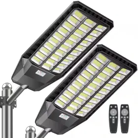 Jazava 445045449460 480000 Lumens 4800-watt 240-degree Black Motion Sensing Dusk To Dawn Integrated