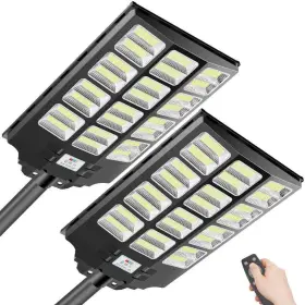 Hdbm1200-2 Jazava 300 000 Lumens Black Motion Sensing Dusk To Dawn Led Flood Light 2-pack