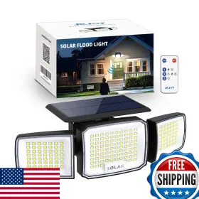 B0dpkj5kbn Jejot Solar Security Light Outdoor Super Bright Led With Remote Control Radar Moti