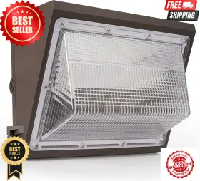Jjc 726084711860 65w Led Wall Pack Dusk To Dawn 7800lm Waterproof Outdoor Light