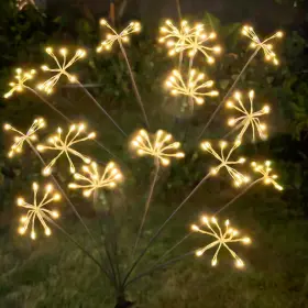 6-nuanbai-2 Jjgoo Solar Garden Lights 2 Pack Waterproof Swaying Starburst Warm White