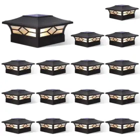 Tz16 Jofios Solar Post Cap Lights Outdoor 16pack Waterproof Powered Deck Fence Pos