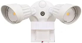 Lf20mh2-wh John Timberland Lf20mh2-wh/dl-ww Modern Outdoor Flood Light White Led 2-light Motion Sensor 13 Inch Exterior House