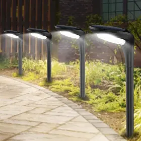 Jsot 633337720879 150 Lumen Bright Solar Outdoor Lights 4 Pack Cool/warm White-4pack