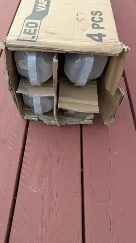Vff60-50kfp Jtt 3 New 4ft Led Vapor Tight Light 60w/50w/40w Ip65 Waterproof Outdoor Shop