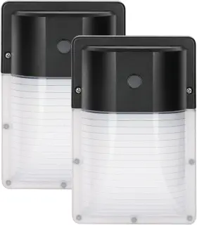 Wp-13as Kadision 5000k Led Mini Wall Pack With Dusk To Dawn Photocell Waterproof Outdoor Lighting