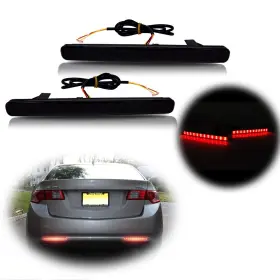 Ken-rb-071b Kenrtir Smoked Lens 48-smd Led Bumper Reflector Lights Compatible With 2009 2010 2011