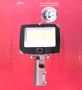 Keystone 843654160061 100/90/80w Bronze Led Power And Color Select Wide Floodlight Mounts Incl
