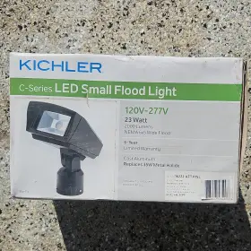 Azt30sl Kichler 16222 C-series Led Small Flood Light 23w 2000lm 120v-277v Arch Bronze Aluminum