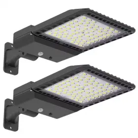 300w Koaoeirs 313042213223 1500-watt Equivalent Integrated Led Bronze Arm Mount Parking Lot Area Light