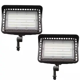 Koaoeirs 445001341302 600-watt Equivalent 18000 Lumens 120 Bronze Dusk To Dawn Integrated Led Securit