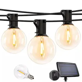 Koaoeirs 445006628651 25-light 50 Ft. Outdoor Solar Shatterproof Led G40 Integrated Globe 2700k Fo