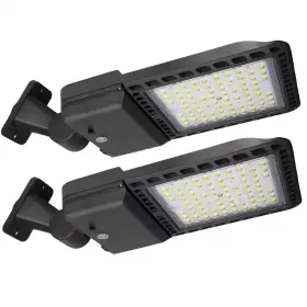 Koaoeirs 744110457209 1500-watt Equivalent 300-watt Integrated Led Bronze Outdoor Parking Lot Area Lig