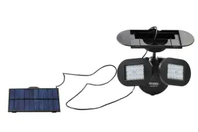 Kobot Inc. 313101018028 Solar Security Light - Twin With Removable Panel