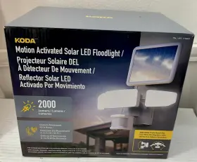 Lm030481-150 Koda Motion Activated Solar Led Floodlight. Weather Resistant 2000 Lumens