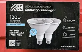 1003032302 Kodo Led Motion Activated Security Floodlight 120w Replacement Bulbs. 2 Pack