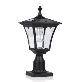 Kp4301q Koepom Outdoor Solar Post Lights With Glass Lampshade Heavy Duty Die-cast Inch