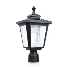 Kp4319q-a Koepom Outdoor Solar Post Lights With Glass Lampshade Heavy Duty Die-cast