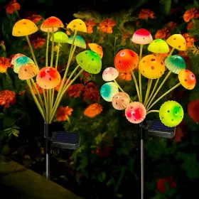 Mgd-1 Kohlrabi Solar Garden Lights Decorative 2 Pack 24led Mushroom Light