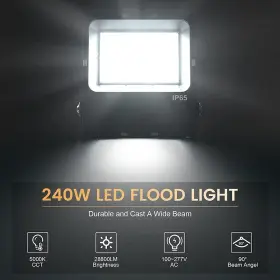 Ng-fl-240w-508-baeh Kukuppo 240w Led Flood Light Outdoor Yard Garden Security Area Spotlight Lighting 5000k