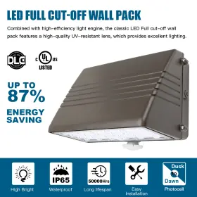 Ng-fwp-125w Kukuppo Led Wall Pack Light Full Cut-off 125w 100w 75w 50w Cct Yard Home Area Lighting