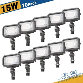 Ng-kfl-15w Kukuppo 10 X15w Mini Led Flood Light Outdoor Security Area Floodlight With Knuckle Mount