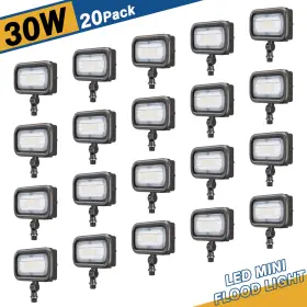 Ng-kfl-30w Kukuppo 20 Pack -30w Mini Led Flood Light Commercial Security Floodlight -knuckle Mount