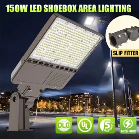 Ng-pl-150wh-508s-cnga Kukuppo 480v 150w Led Parking Lot Light 5000k Shoebox Outdoor Flood With Photocell