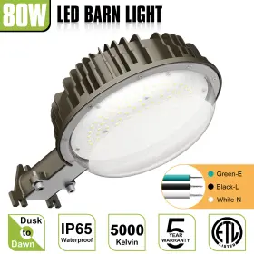 Ng-sp-80w Kukuppo Ng-sp-80w/100w/120w#ny30 Led Barn Yard Light Dusk-to-dawn 80w 100w 150w Outdoor Security Floodlight Etl