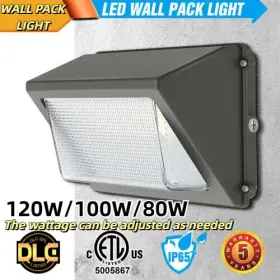 Ng-wp-120wcd Kukuppo 120w/100w/80w Led Wall Pack Light Dusk To Dawn Outdoor Garden Security Lighting