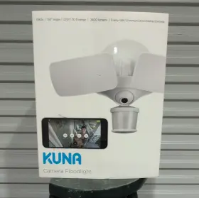 Kna-cf-wh-01 Kuna Camera Led Floodlight Outdoor Motion 2-way App Ul White Read Description