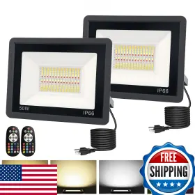 B0flqbwshy L Lohas Led 50w Rgb Flood Light Outdoor Landscape Lighting With Remote