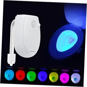 Laisha 761325795674 Toilet Light With Motion Detection White Sensor Led Bathroom Bowl