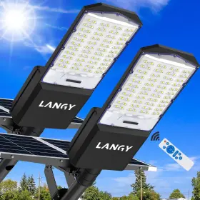 Ft-800w Langy 761709634520 7000w Solar Street Lights Outdoor 2pcs 40000mah Ip67 Waterproof Flood