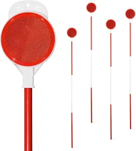 Lcokeiy 445001616691 Reflective Driveway Markers 48 Inch High Reflectors For Entrance