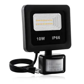 Lyd-10wgy-ww Leacoco Motion Sensor Flood Light Outdoor 10w Security Ip66 Waterproof
